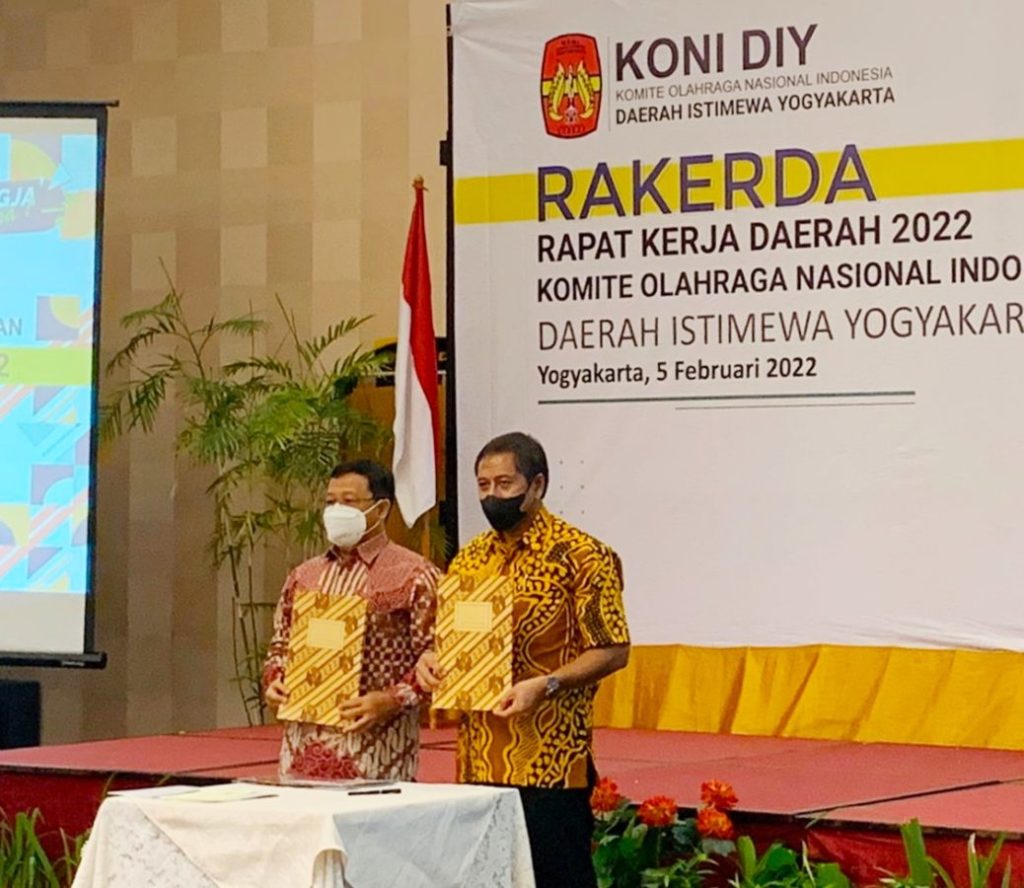 Dukung Atlet Olahraga, UTDI dan KONI DIY Tanda Tangan Nota Kesepahaman