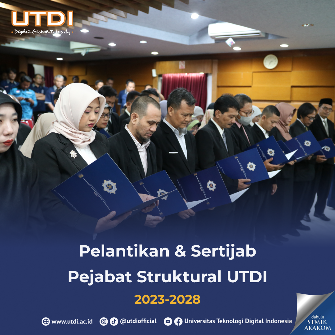 UTDI Lantik Pejabat Struktural Periode 2023-2028