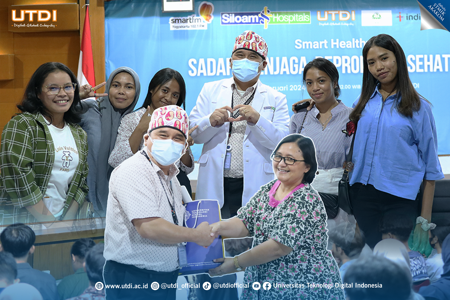 Sukses Besar, Radio Smart 102.1 FM Yogyakarta Gelar 'Smart Healthy' di UTDI