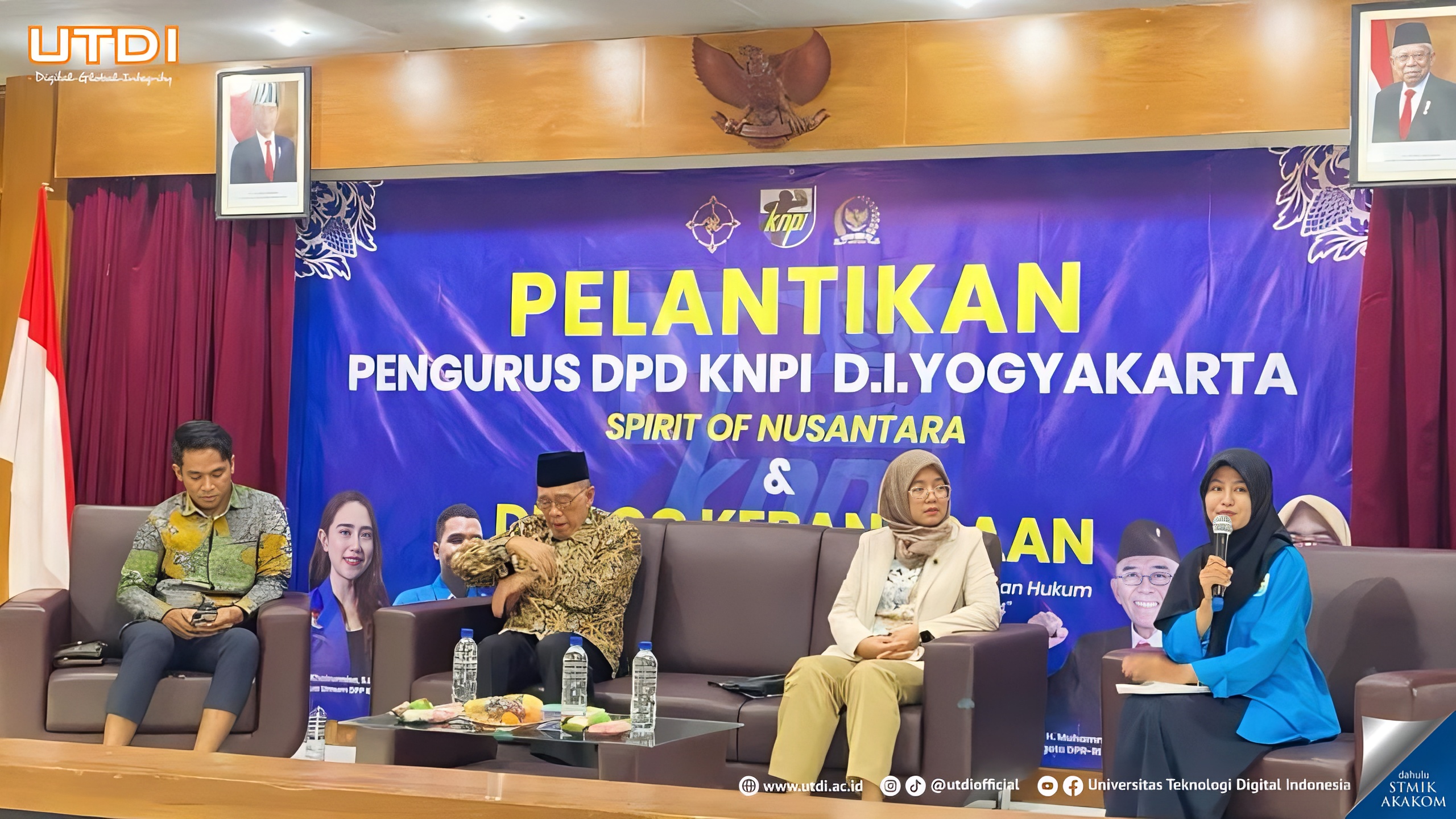 UTDI Dukung Pelantikan Pengurus DPD KNPI DIY dan Adakan Acara Dialog Kebangsaan