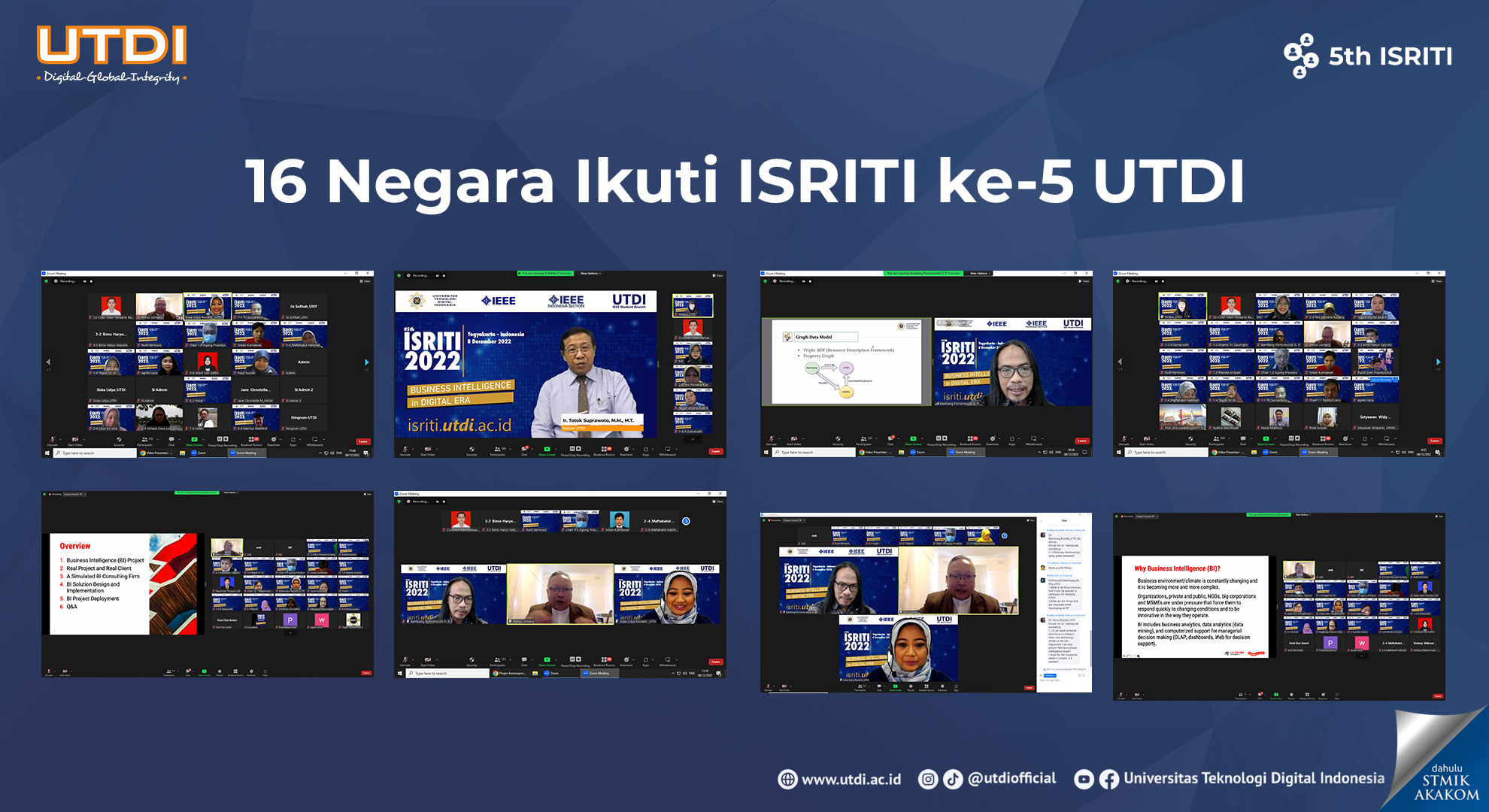 UTDI Gelar Seminar Internasional, Peserta dari 16 Negara Turut Serta