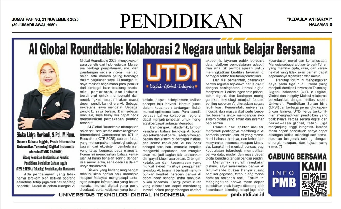 AI Global Roundtable: Kolaborasi 2 Negara untuk Belajar Bersama