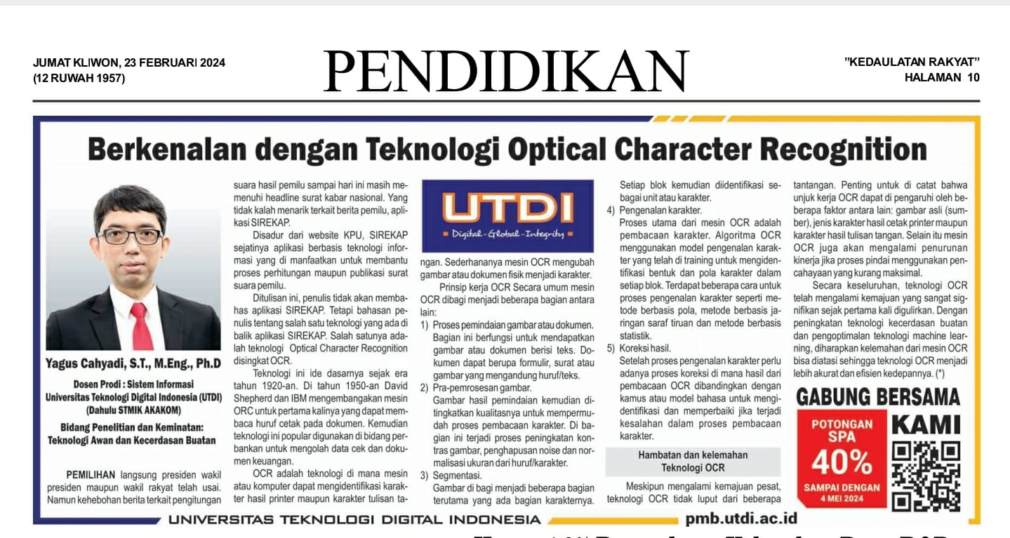 Berkenalan dengan Teknologi Optical Character Recognition