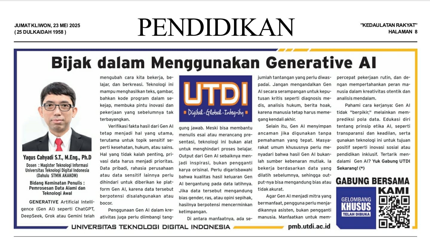 BIJAK DALAM MENGGUNAKAN GENERATIVE AI
