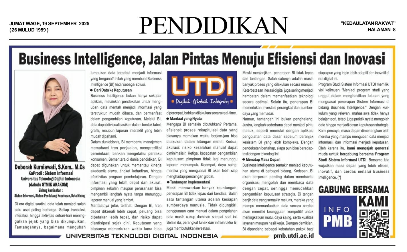 Business Intelligence, Jalan Pintas Menuju Efisiensi dan Inovasi