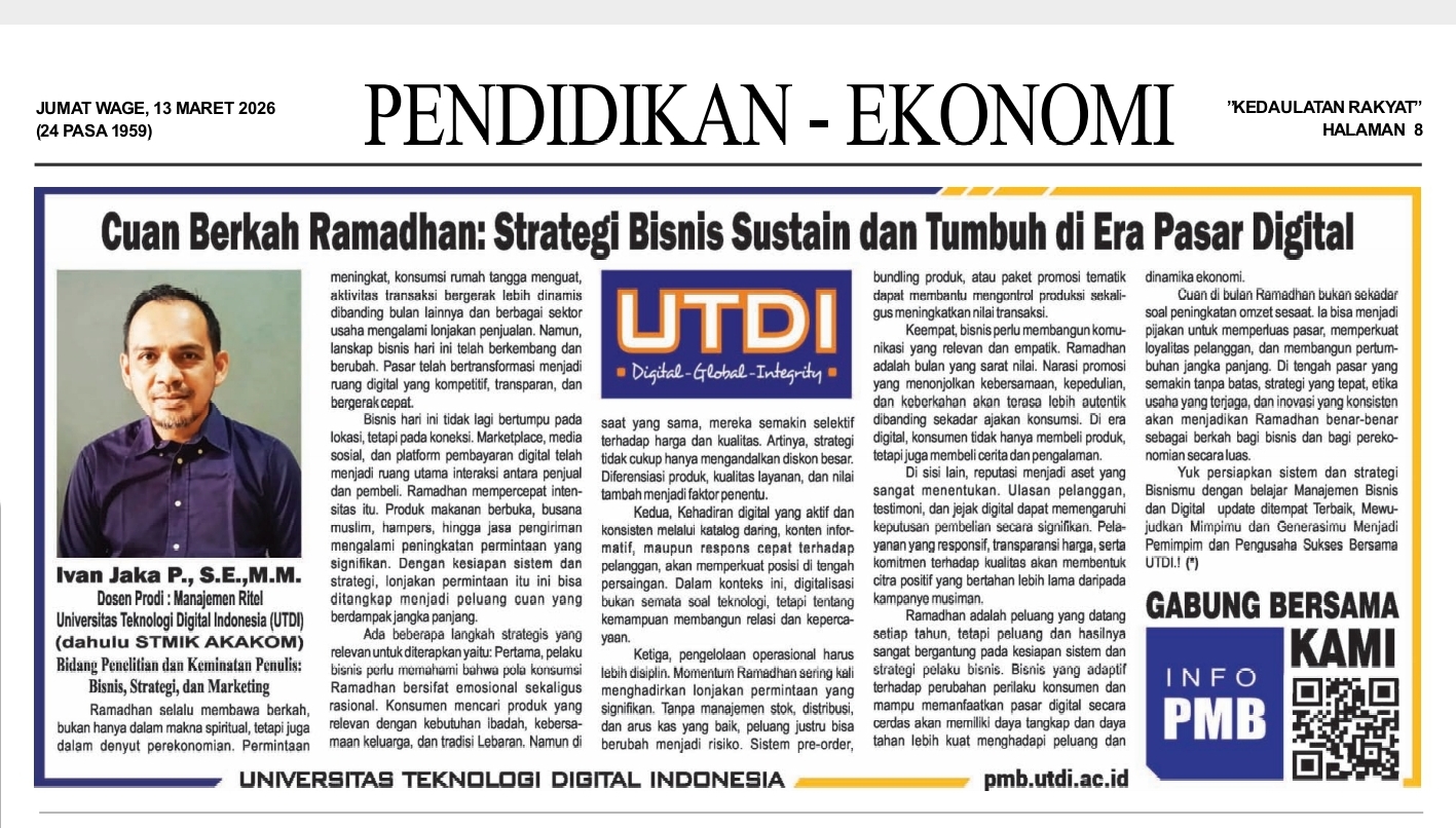 Cuan Berkah Ramadhan: Strategi Bisnis Sustain dan Tumbuh di Era Pasar Digital
