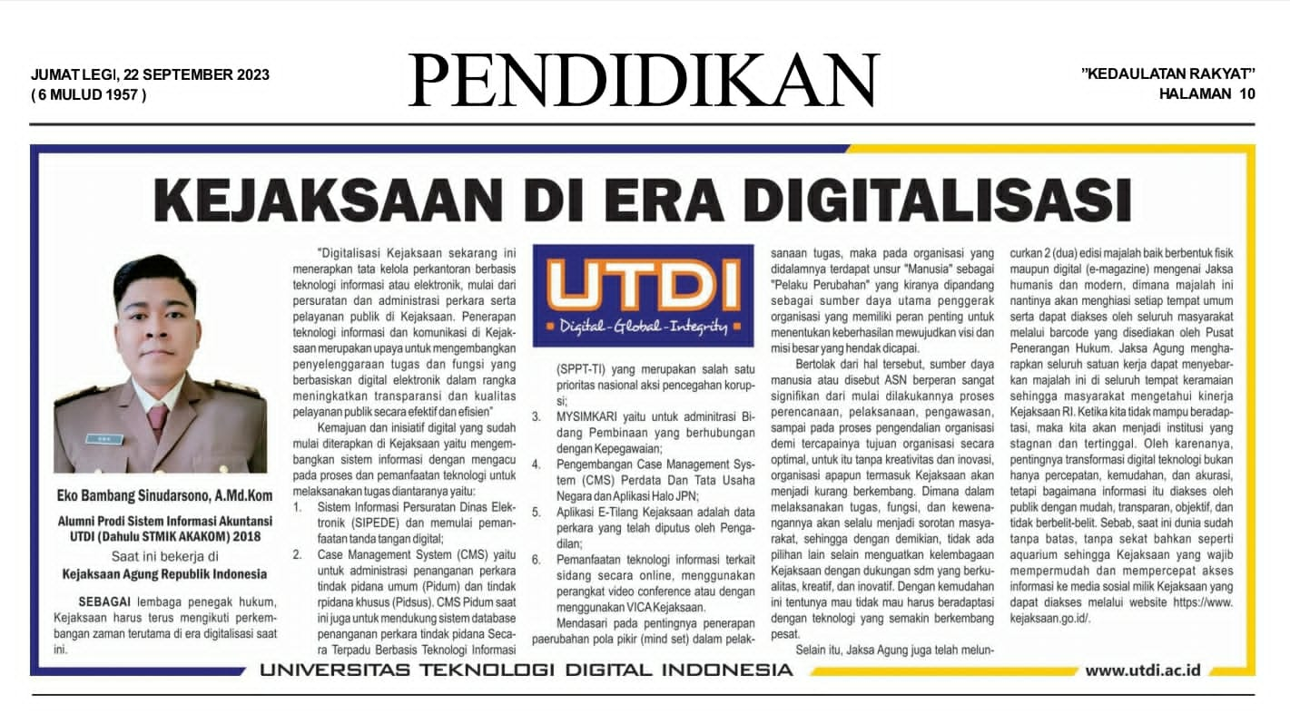 Kejaksaan di Era Digitalisasi