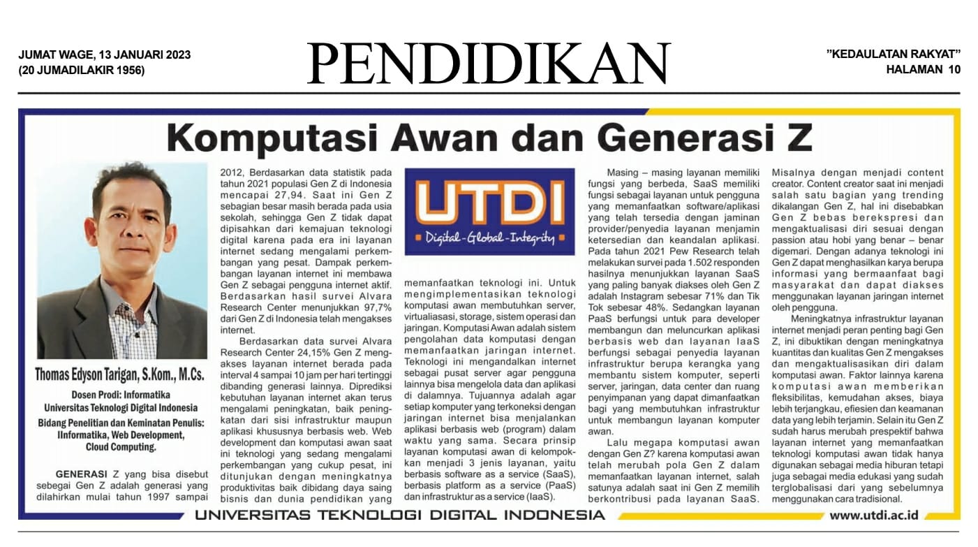 Komputasi Awan dan Generasi Z