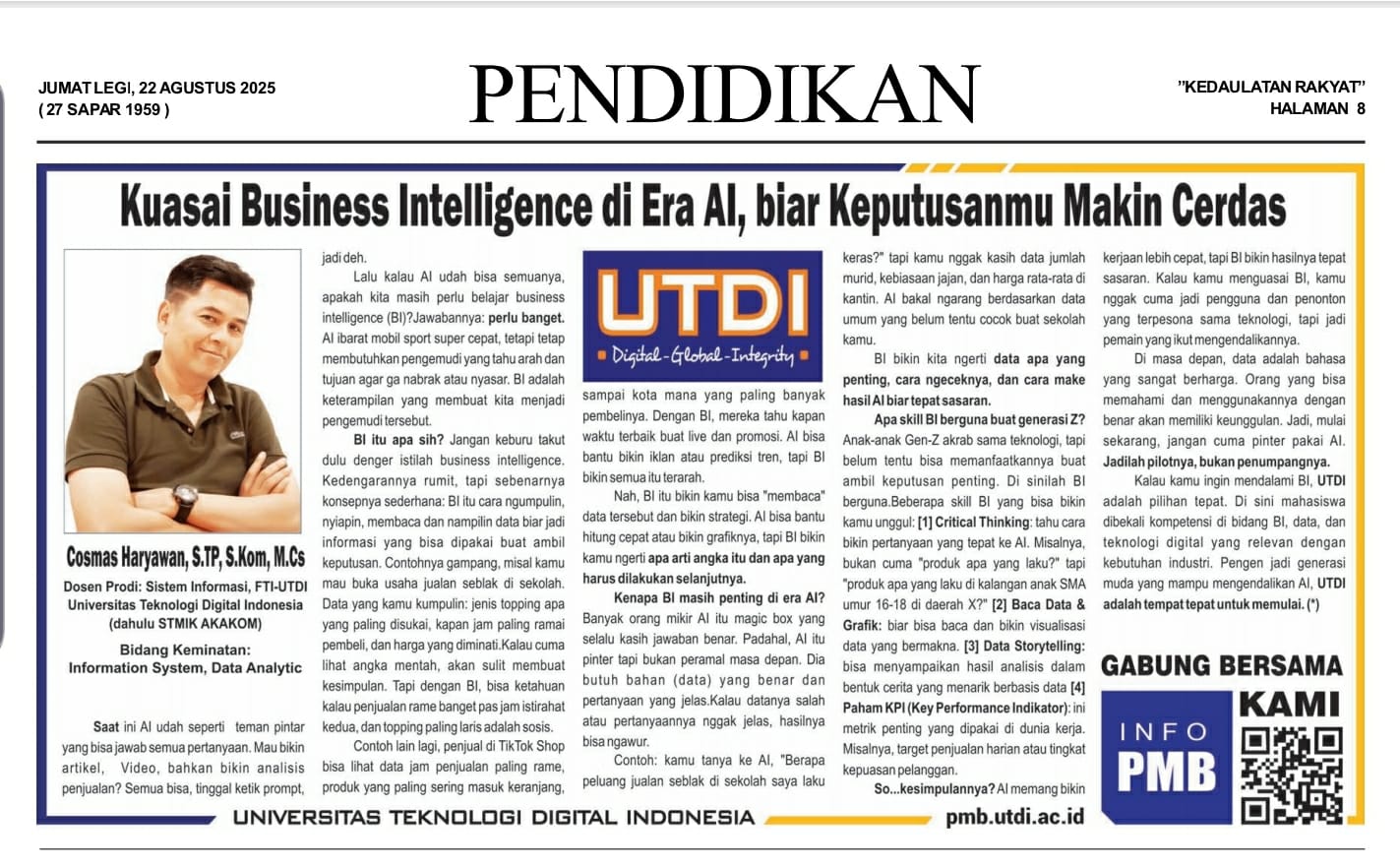 Kuasai Business Intelligence di Era AI, Biar Keputusanmu Makin Cerdas
