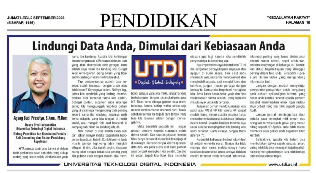 Lindungi Data Anda, Dimulai dari Kebiasaan Anda