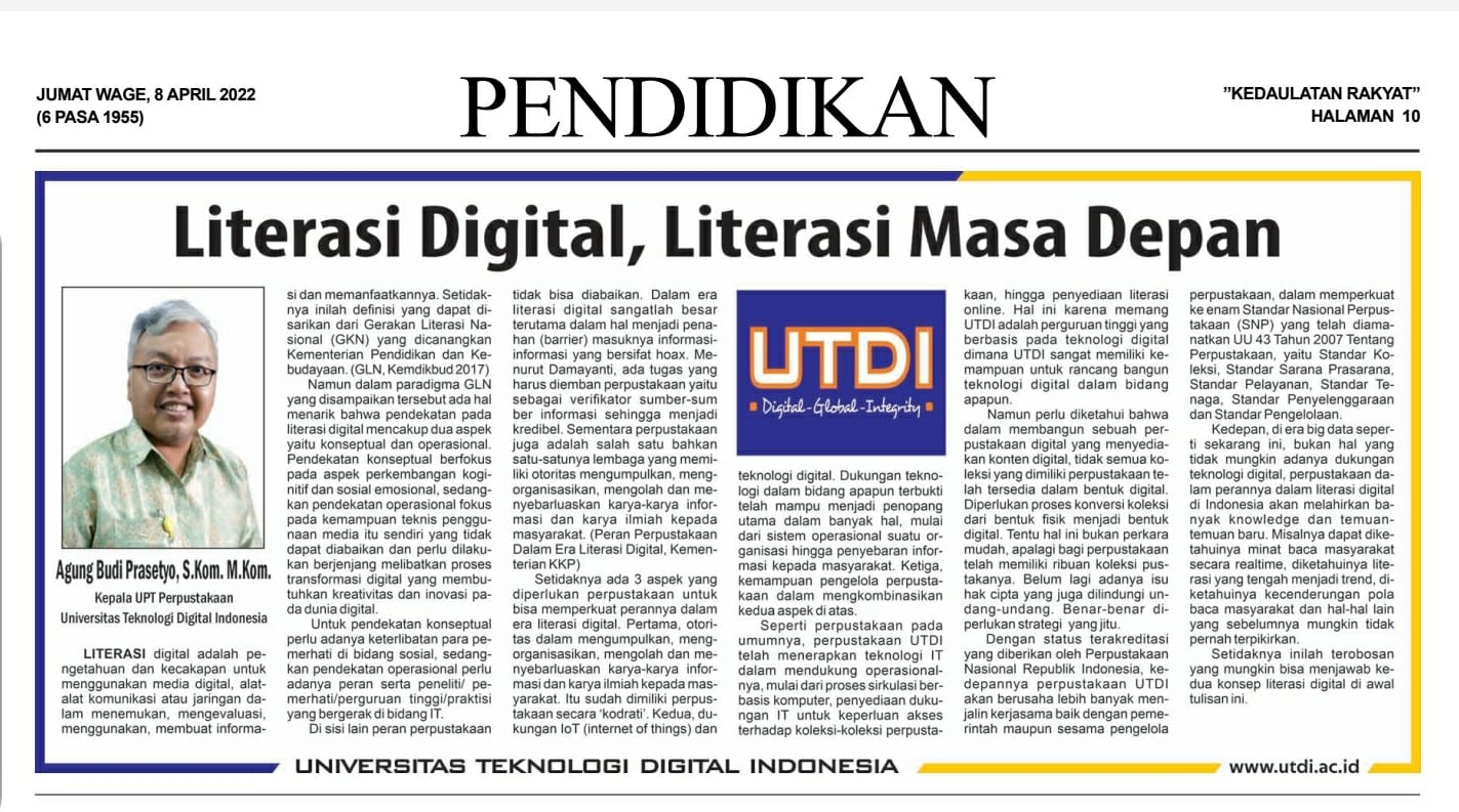 Literasi Digital, Literasi Masa Depan