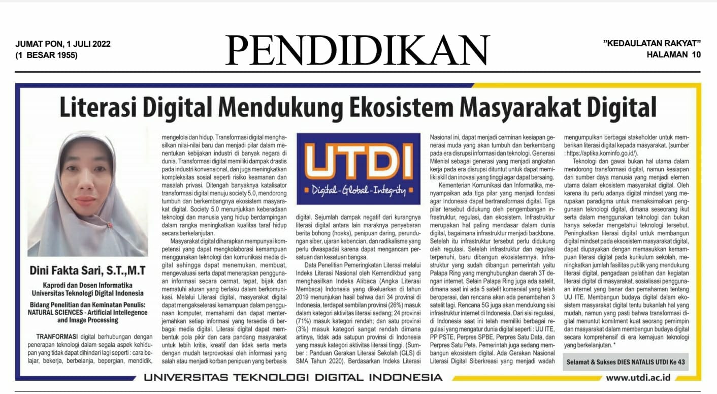 Literasi Digital Mendukung Ekosistem Masyarakat Digital