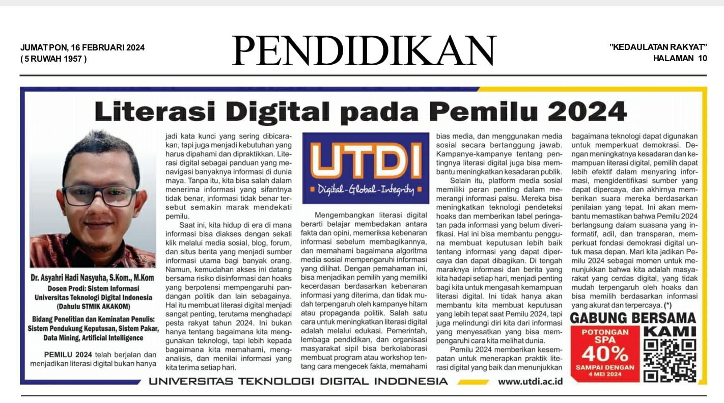 Literasi  Digital pada Pemilu 2024