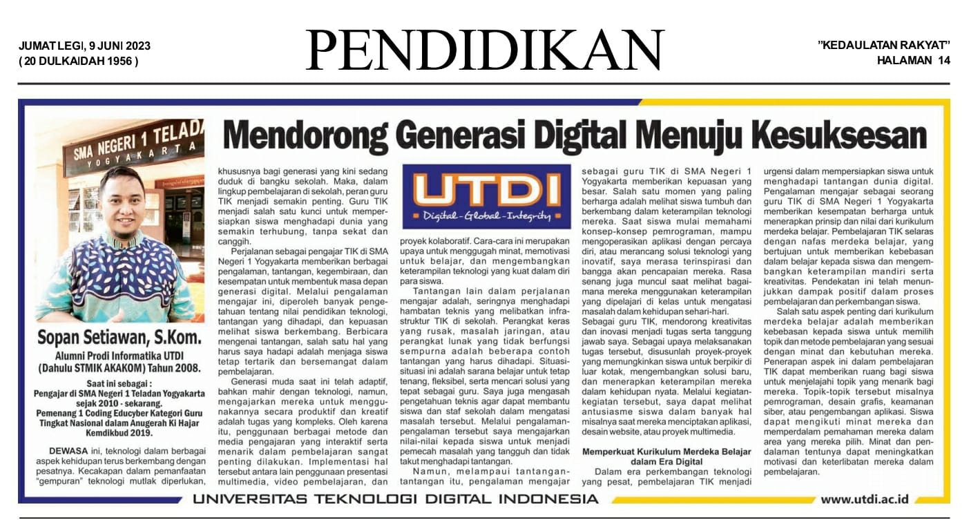 Mendorong Generasi Digital Menuju Kesuksesan