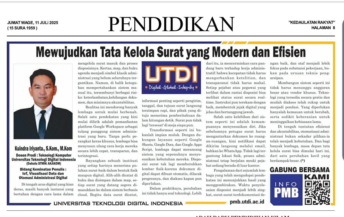 Mewujudkan Tata Kelola Surat yang Modern dan Efisien
