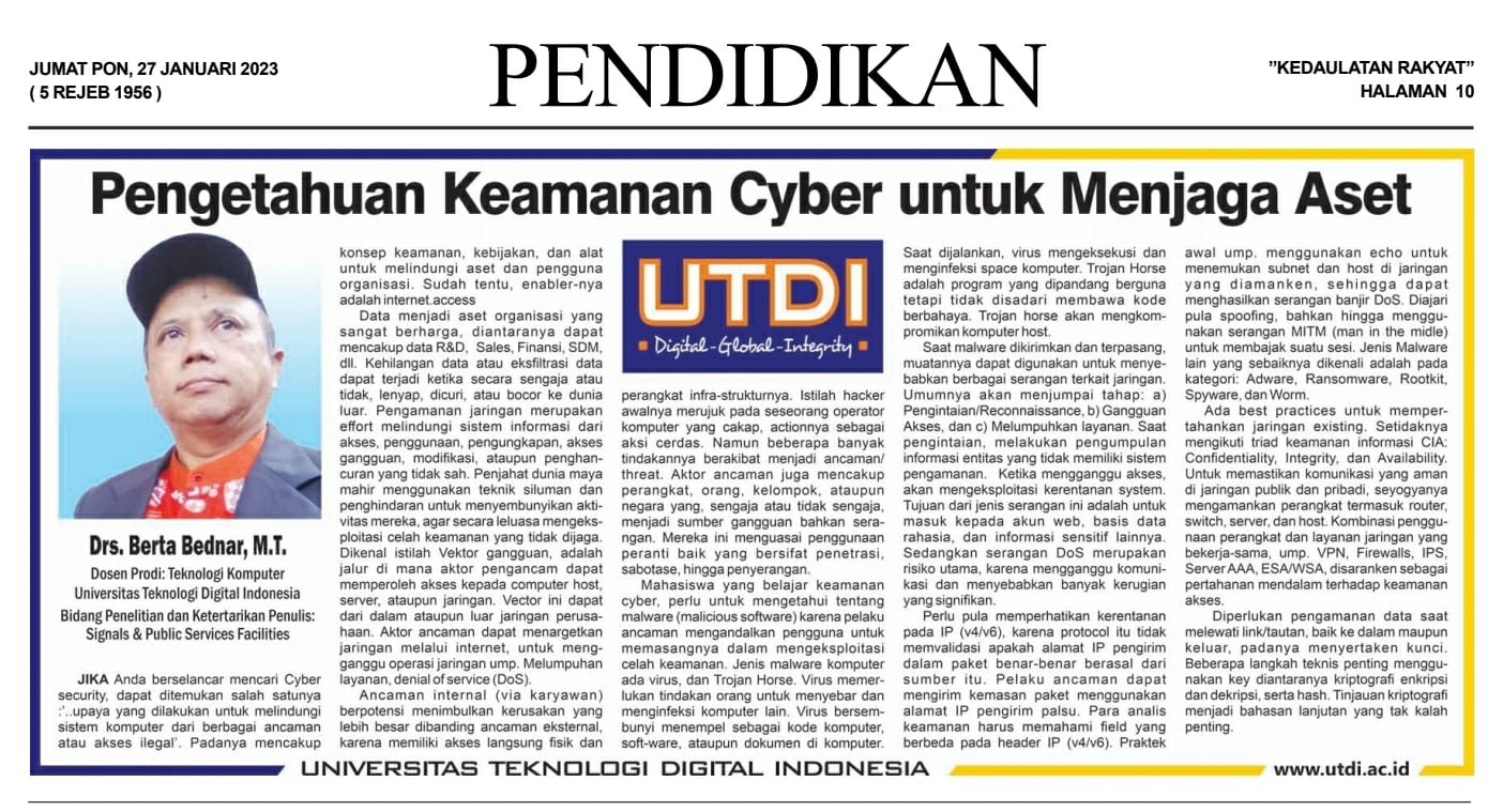 Pengetahuan Keamanan Cyber untuk Menjaga Aset