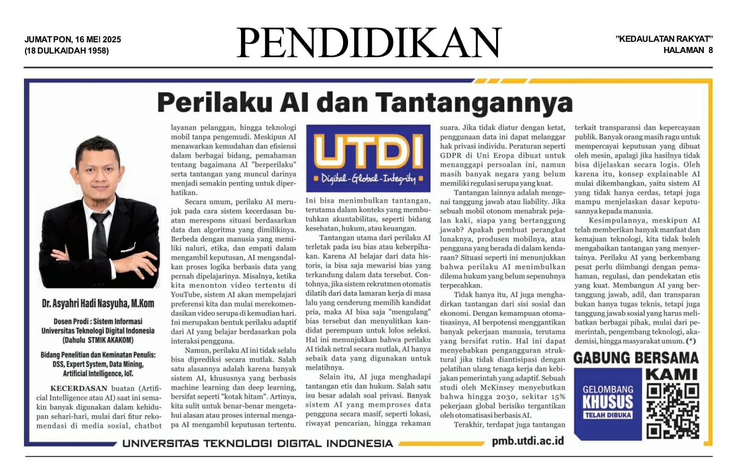 Perilaku AI dan Tantangannya