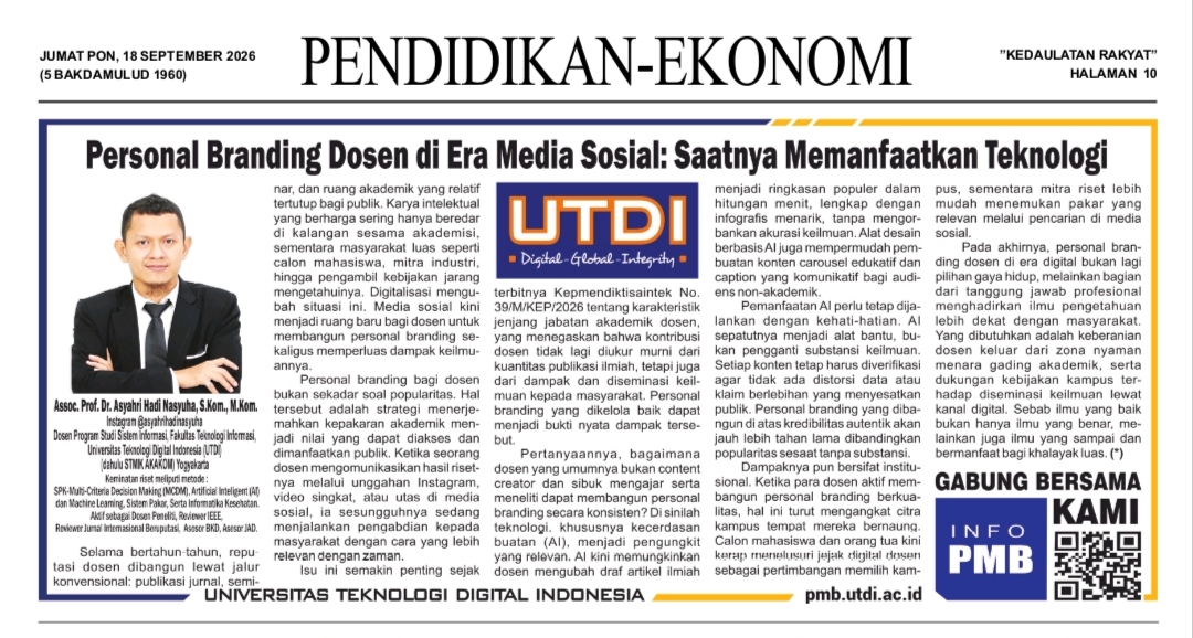 Personal Branding Dosen di Era Media Sosial: Saatnya Memanfaatkan Teknologi 