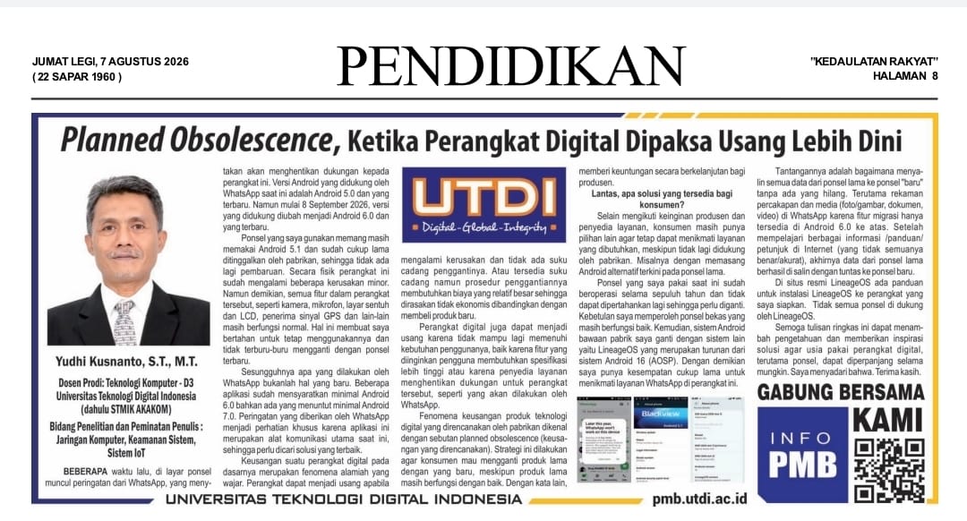 Planned Obsolescence, ketika perangkat digital dipaksa usang lebih dini