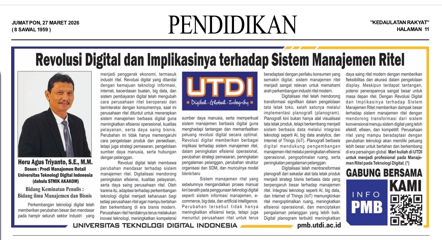 Revolusi Digital dan Implikasinya terhadap Sistem Manajemen Ritel
