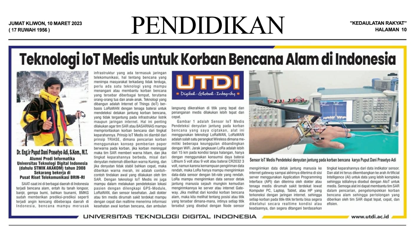 Teknologi IoT Medis untuk Korban Bencana Alam di Indonesia