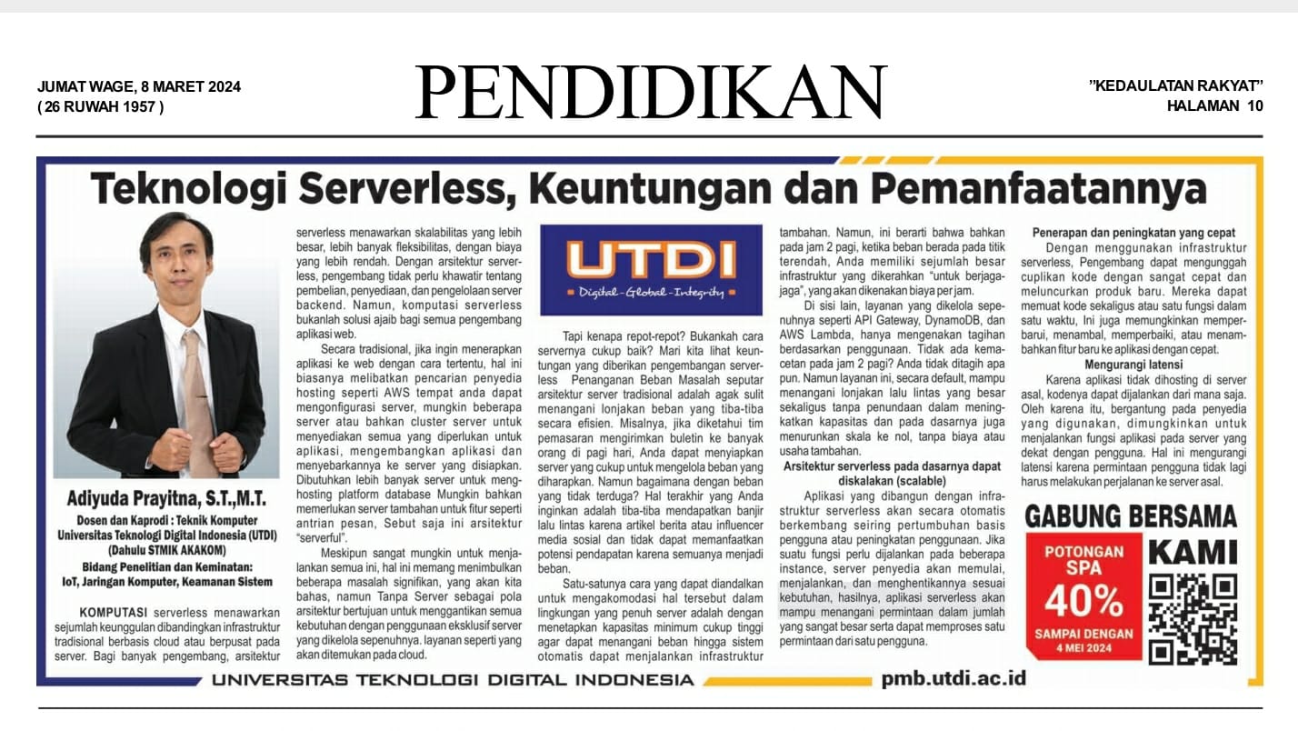 Teknologi Serverless, Keuntungan dan Pemanfaatannya