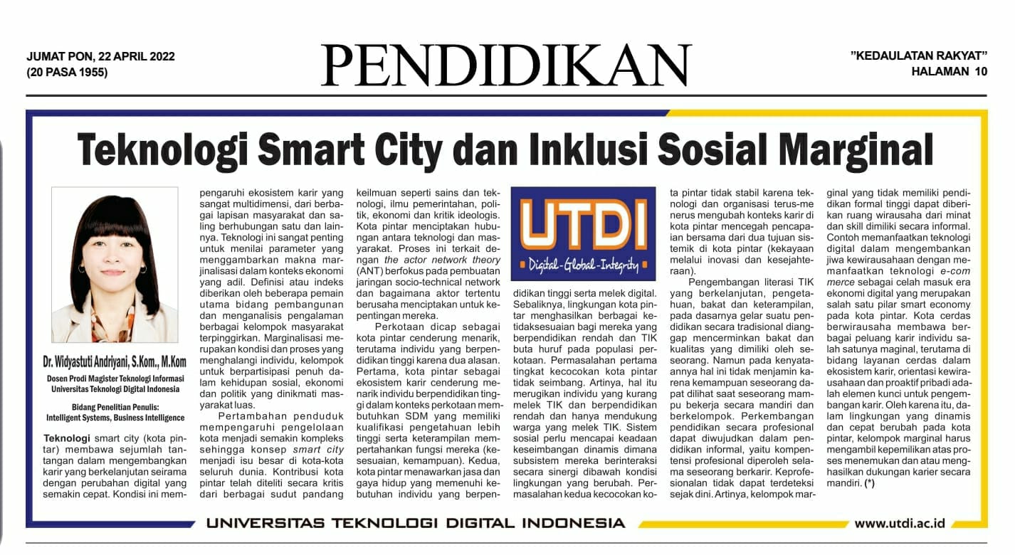 Teknologi Smart City dan Inklusi Sosial Marginal