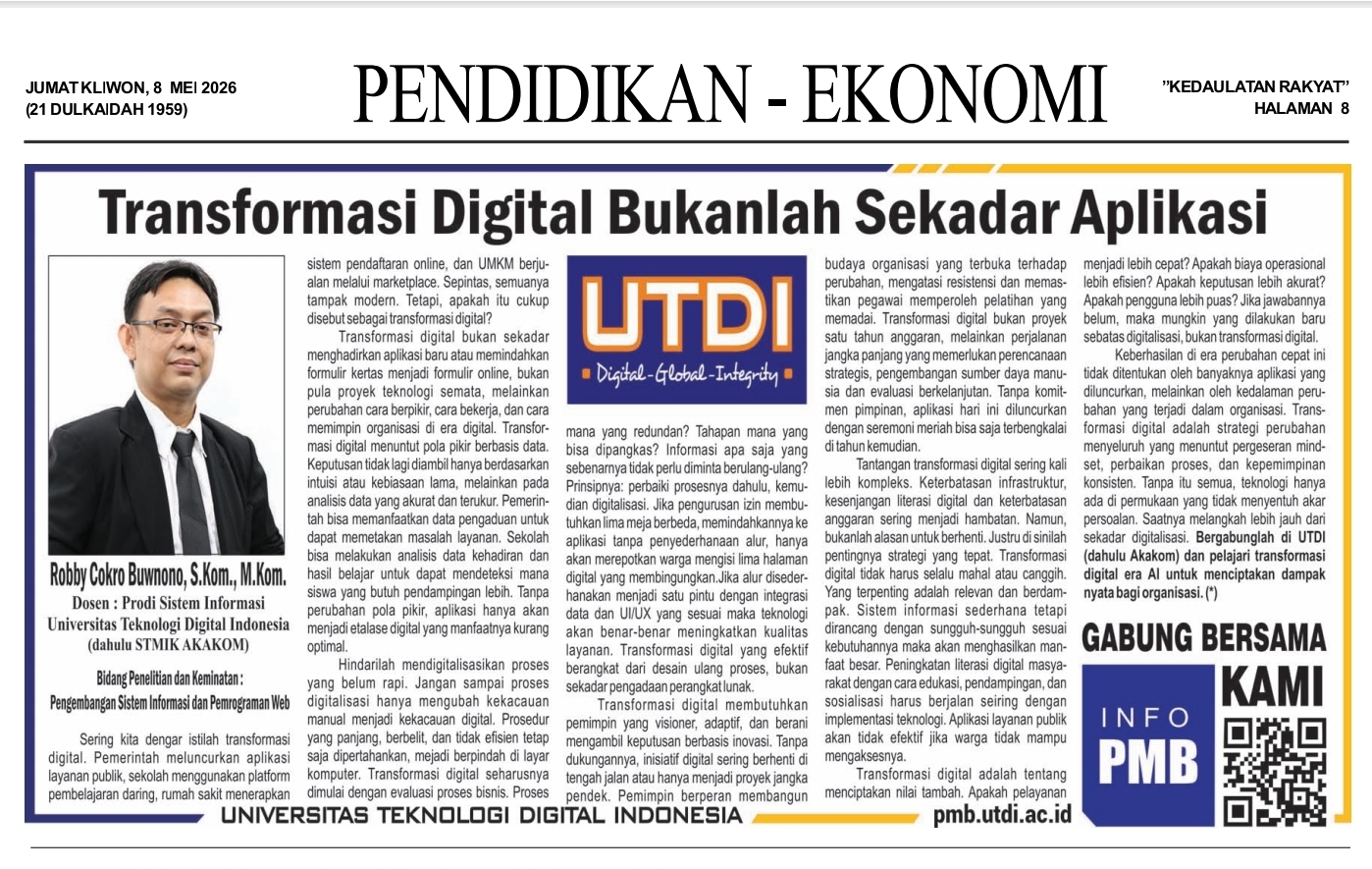 Transformasi Digital Bukanlah Sekadar Aplikasi