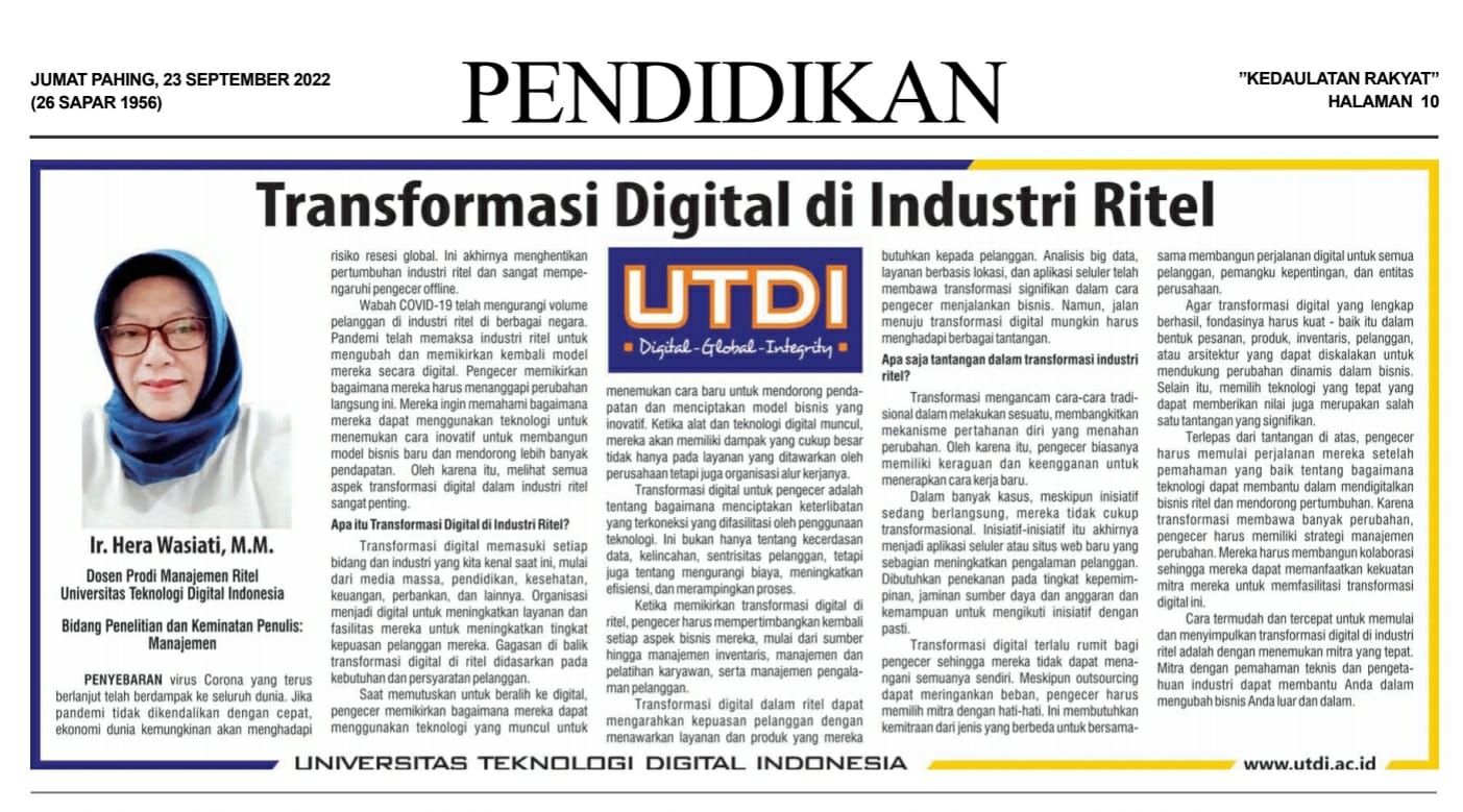 Transformasi Digital di Industri Ritel