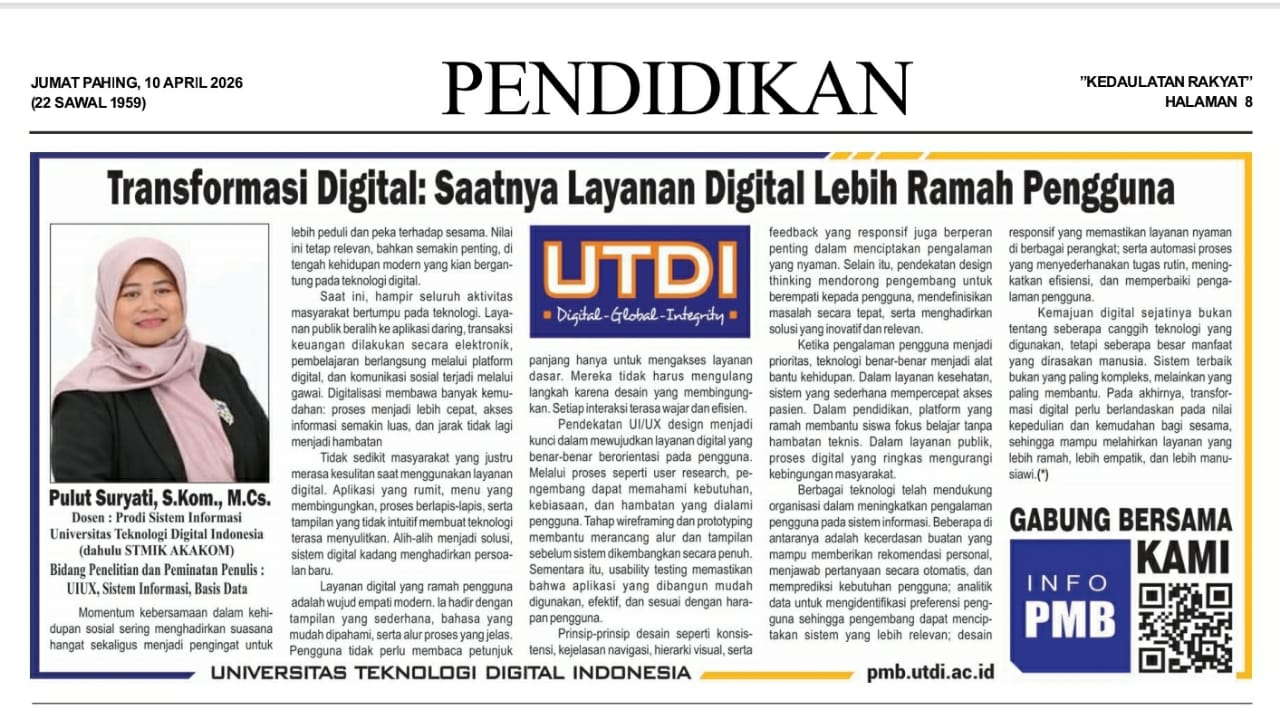 Transformasi Digital: Saatnya Layanan Digital Lebih Ramah Pengguna