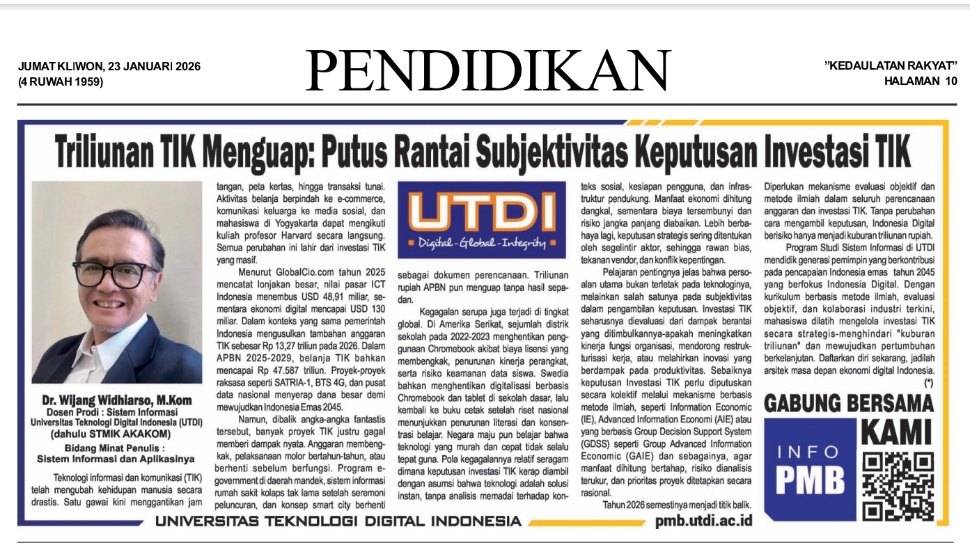 Triliunan TIK Menguap: Putus Rantai Subjektivitas Keputusan Investasi TIK