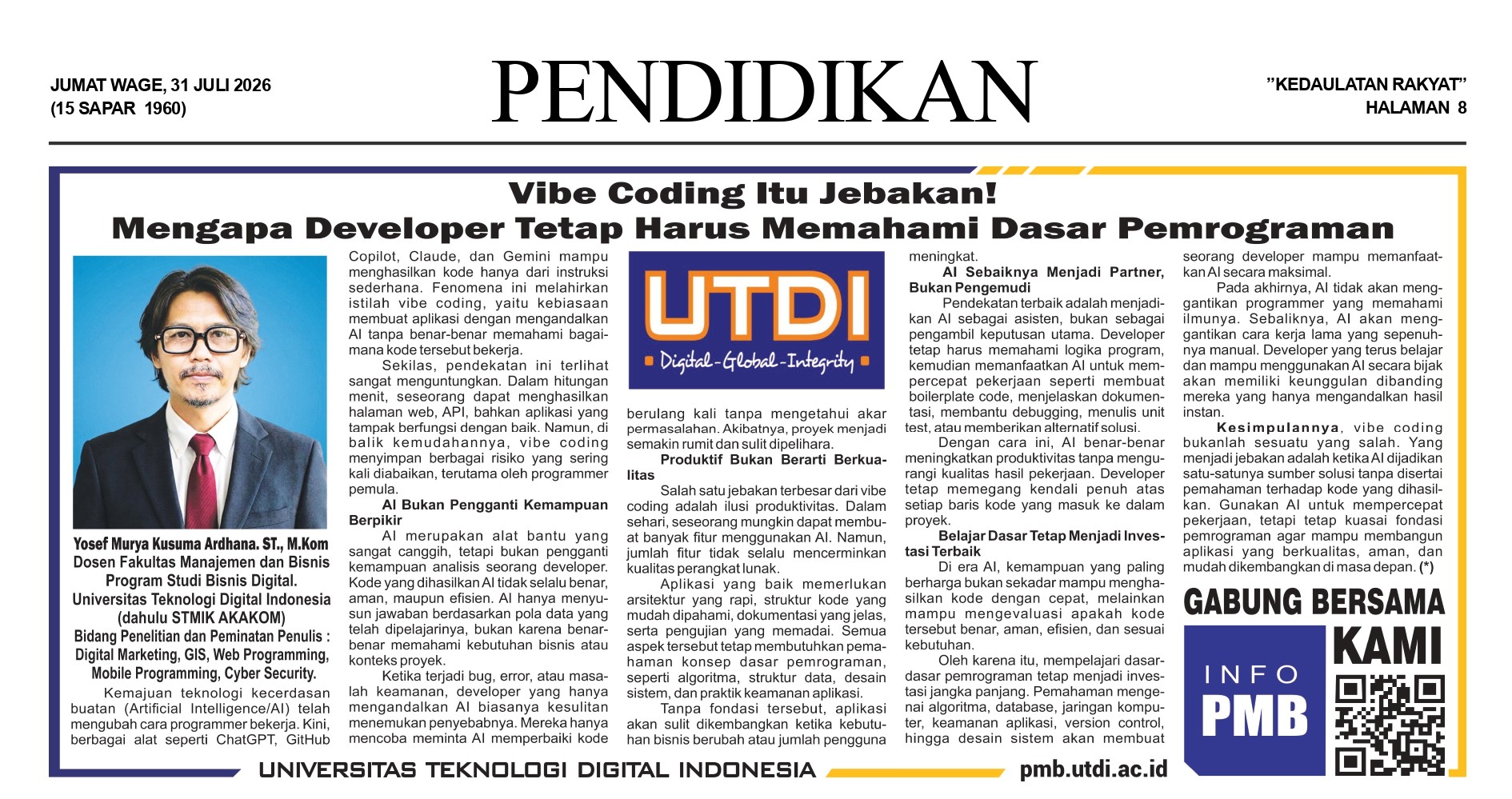 Vibe Coding Itu Jebakan! Mengapa Developer Tetap Harus Memahami Dasar Pemrograman